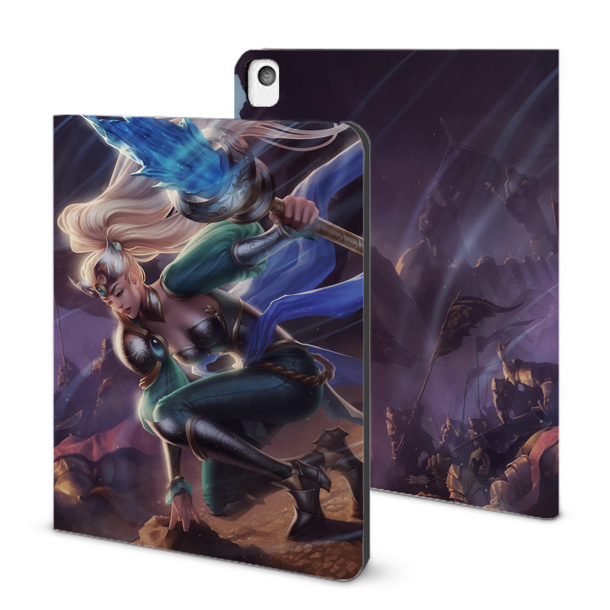 （画像用） リーグ・オブ・レジェンド League of Legends LOL IPadケース ペンホルダー付き ブックスタイルデザイン